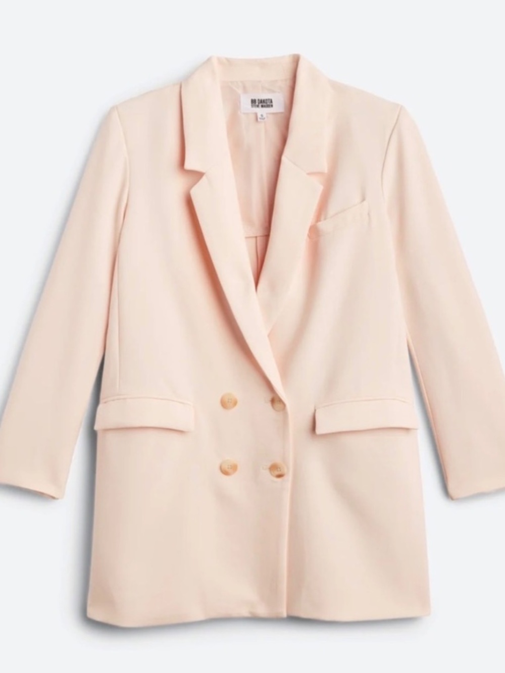 This BB Dakota by Steve Madden blazer is a light blush pink - Picture 3 of 3